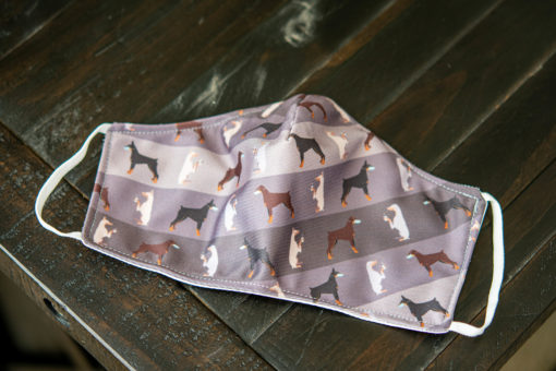 Dobermanrdemic fabric face mask